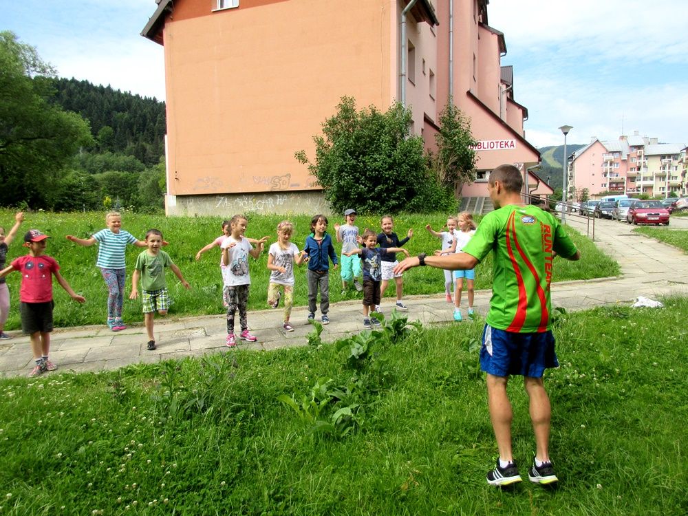 Wizyta sportowca w filii na Czarnym Potoku.