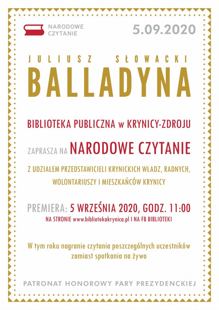 Narodowe Czytanie 2020