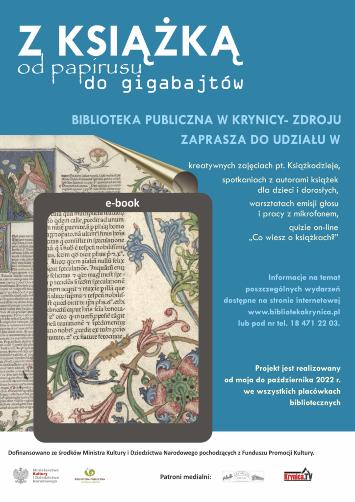 Plakat pod tytułem od papirusu do gigabajtów