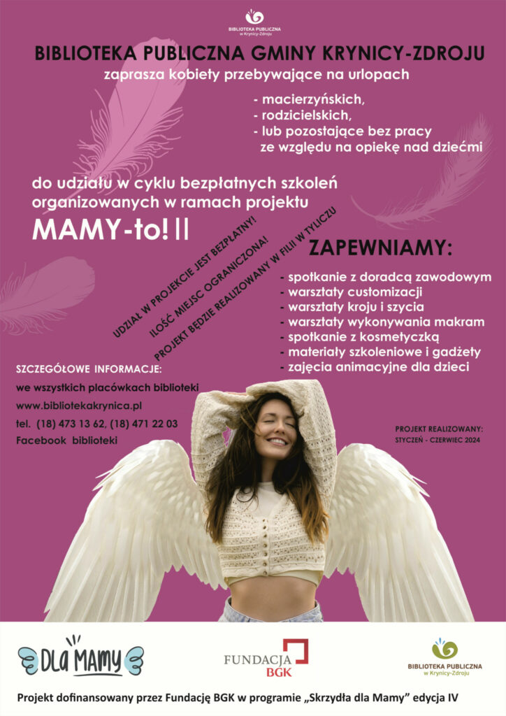 Plakat na zajęcia dla mam