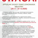 ogłoszenie biblioteka listopad