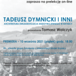 Plakat prelekcji pt. Tadeusz Dymnicki i inni