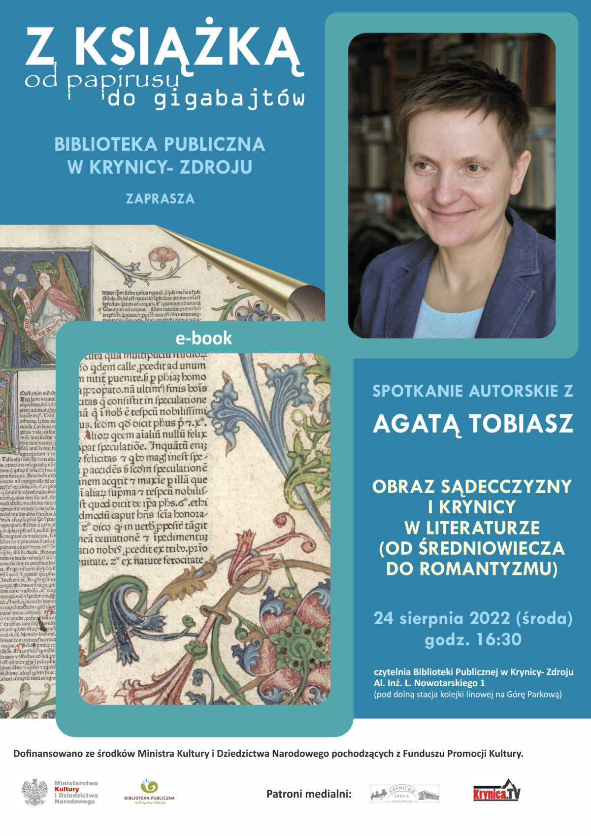 Obraz Sądecczyzny i Krynicy w literaturze – spotkanie z Agatą Tobiasz