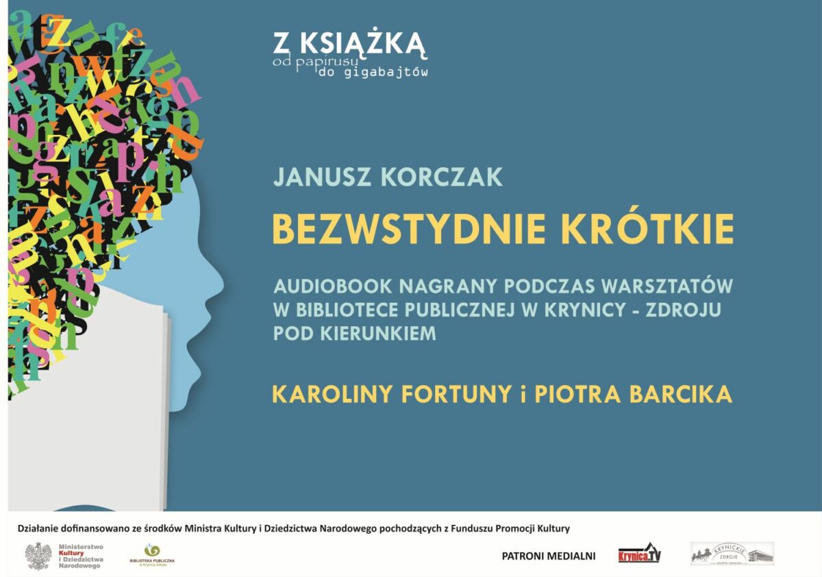 Uczestnicy warsztatów prezentują audiobooka