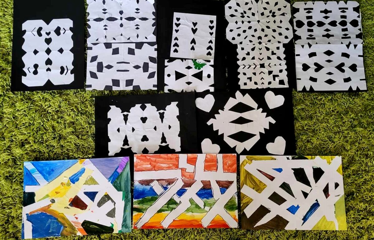 Po co sztuce geometria? – wakacyjne warsztaty w filii na Czarnym Potoku