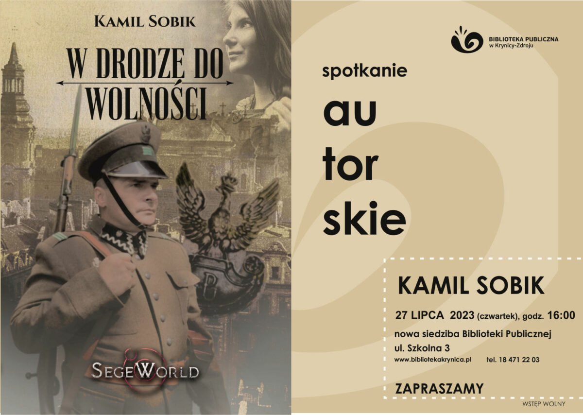Zapraszamy na spotkanie autorskie z Kamilem Sobikiem!