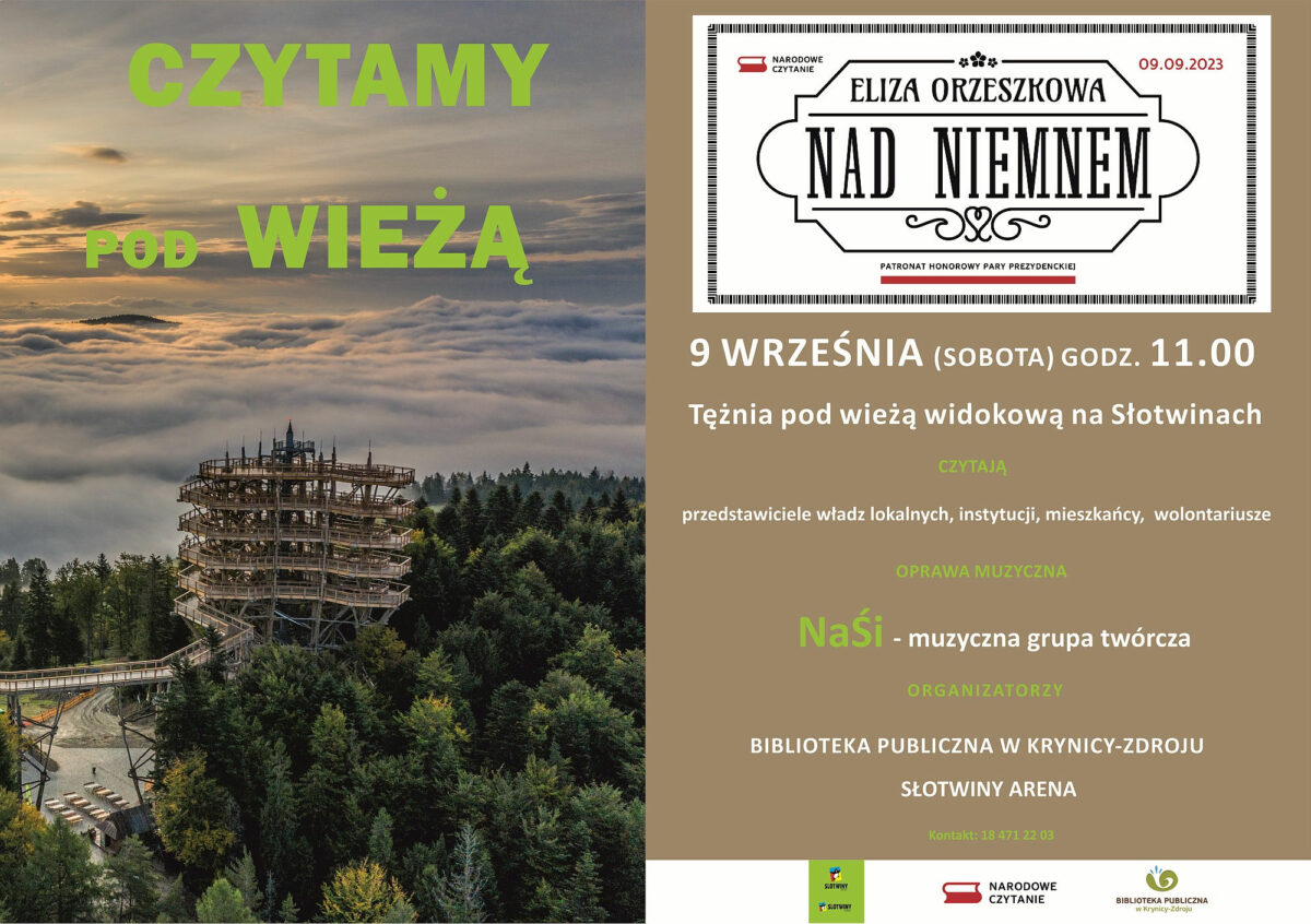 NARODOWE CZYTANIE  – pod wieżą