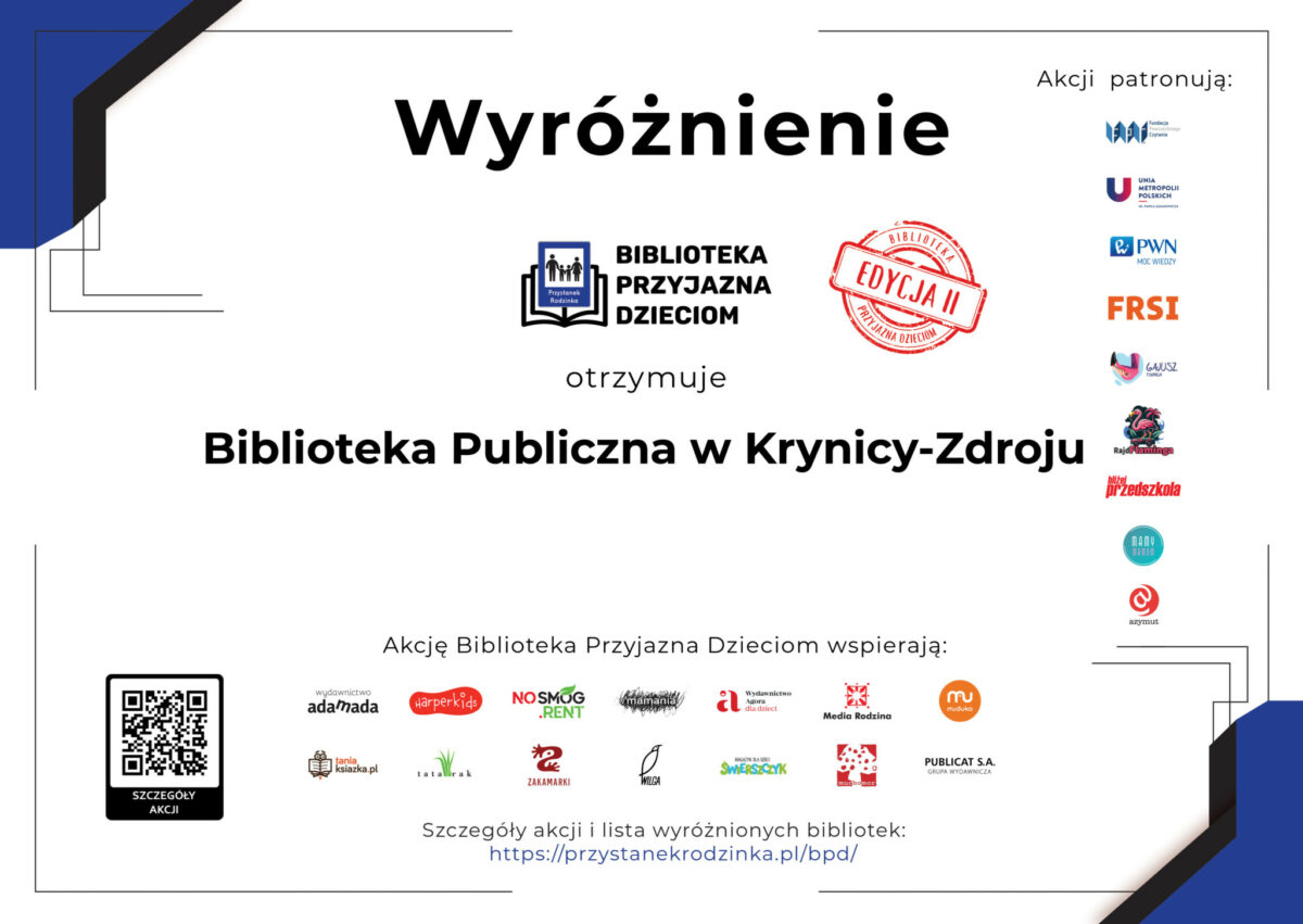 Biblioteka Przyjazna Dzieciom!