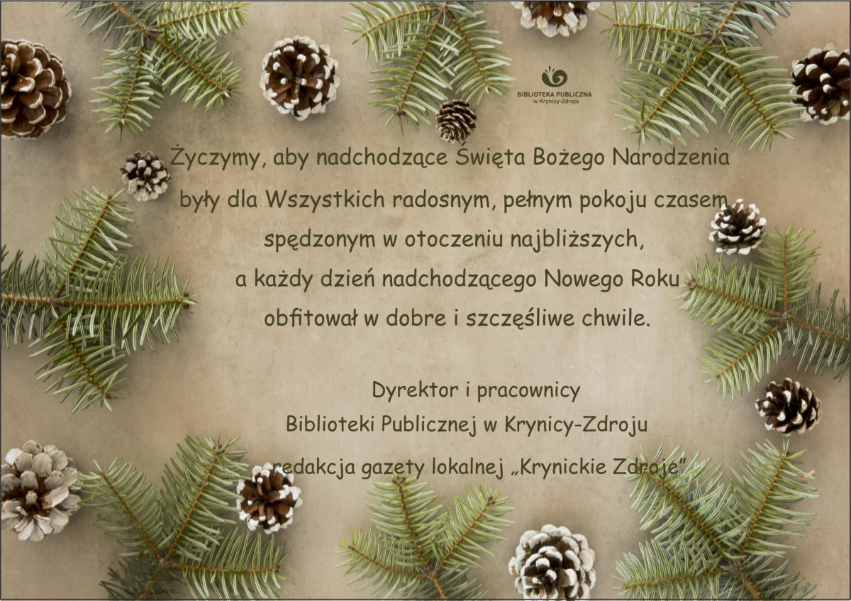 Spokojnych i radosnych Świąt Bożego Narodzenia