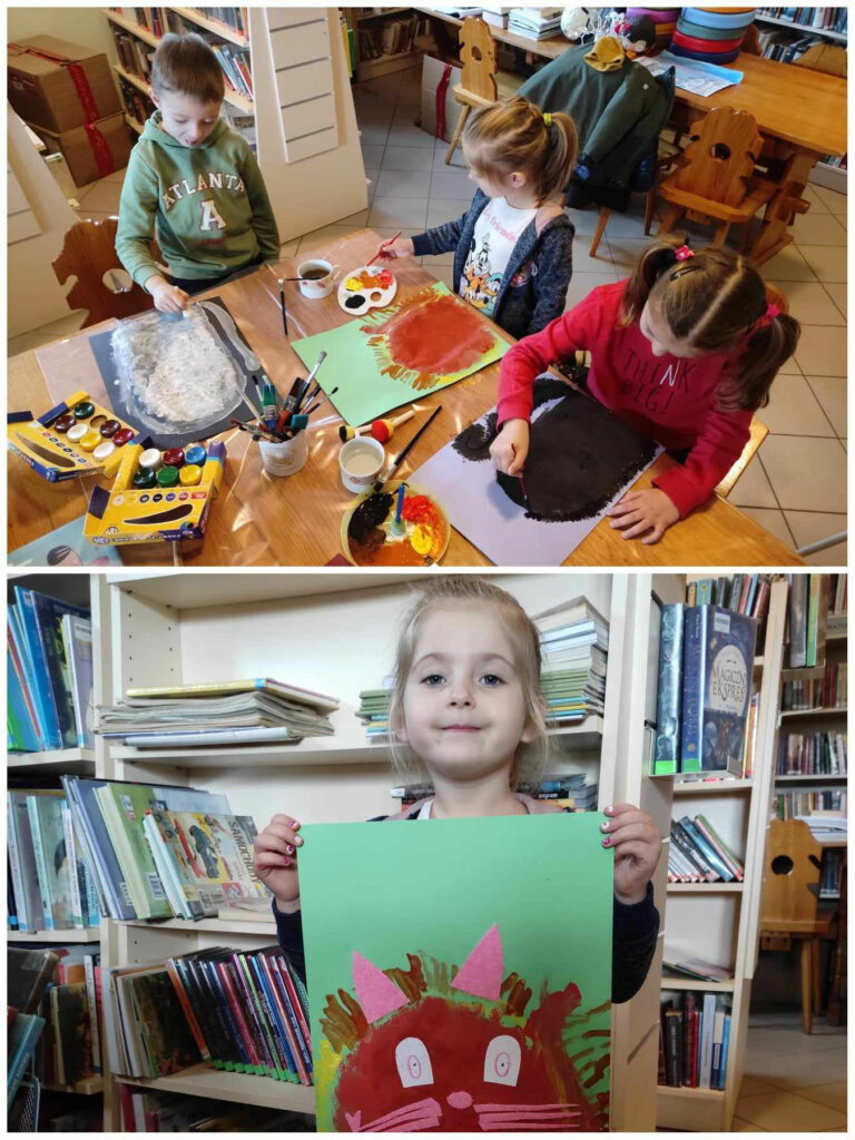 Ferie z biblioteką w Bereście - DZIEŃ KOTA
