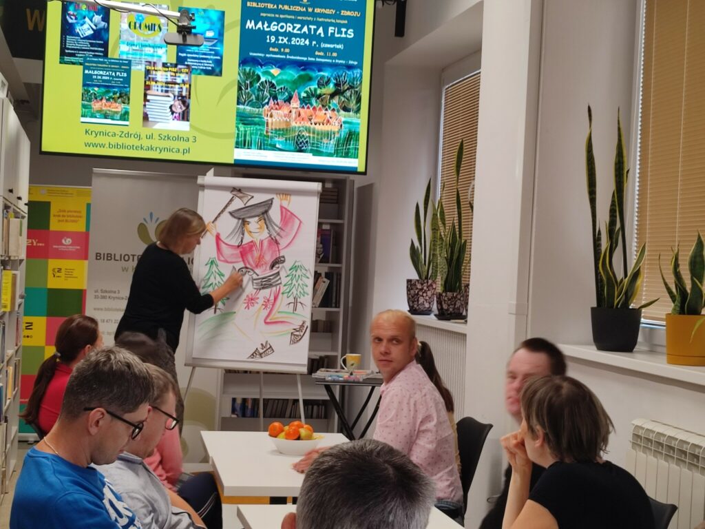 Ilustratorka Małgorzata Flis prowadzi warsztaty