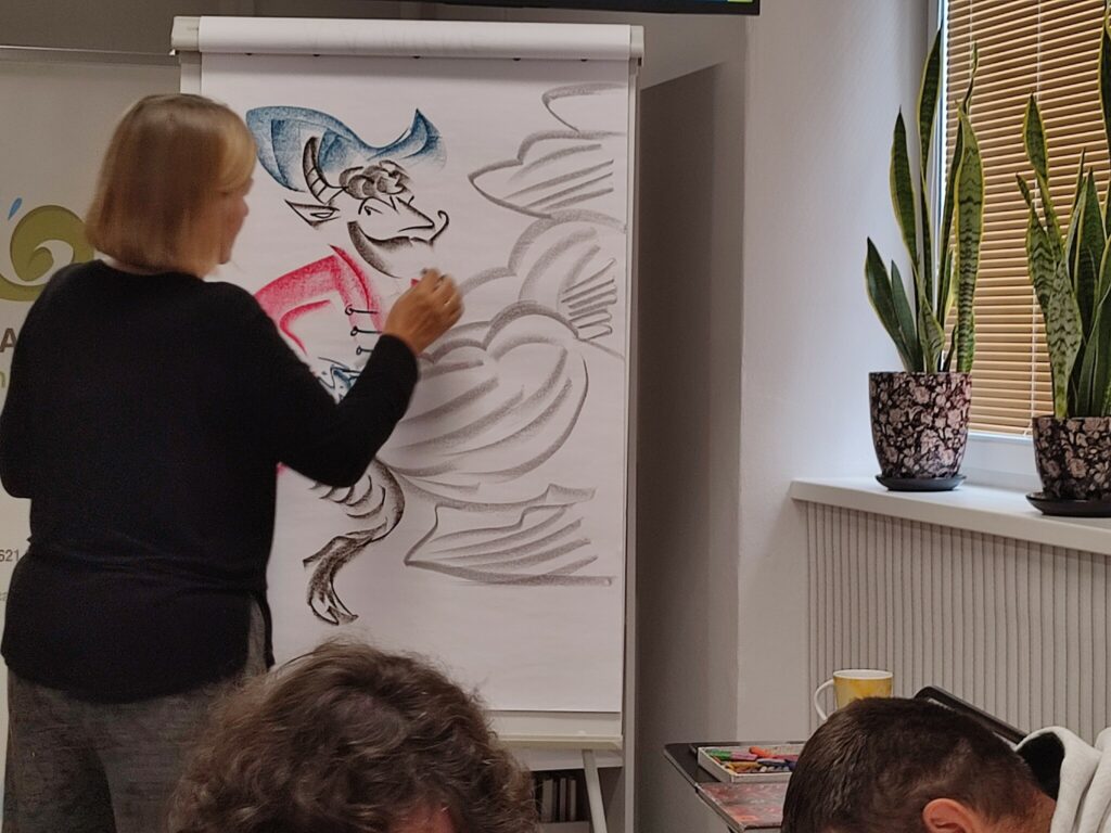 Ilustratorka Małgorzata Flis prowadzi warsztaty