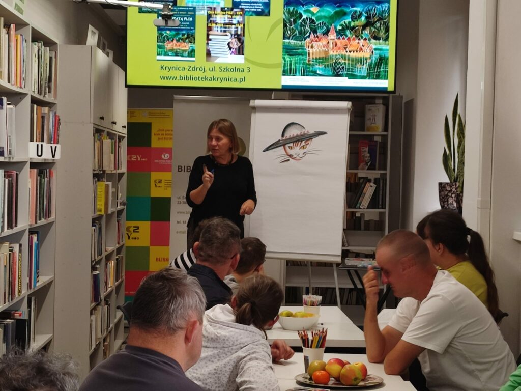 Pani Małgorzata Flis - dzisiejszy gość naszej biblioteki