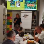 Pani Małgorzata Flis - dzisiejszy gość naszej biblioteki