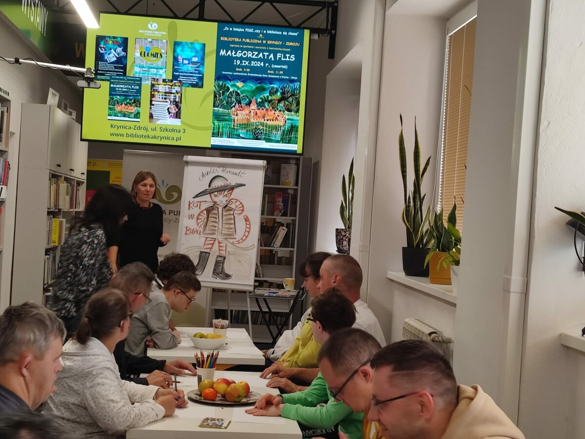 Pani Małgorzata Flis – dzisiejszy gość naszej biblioteki