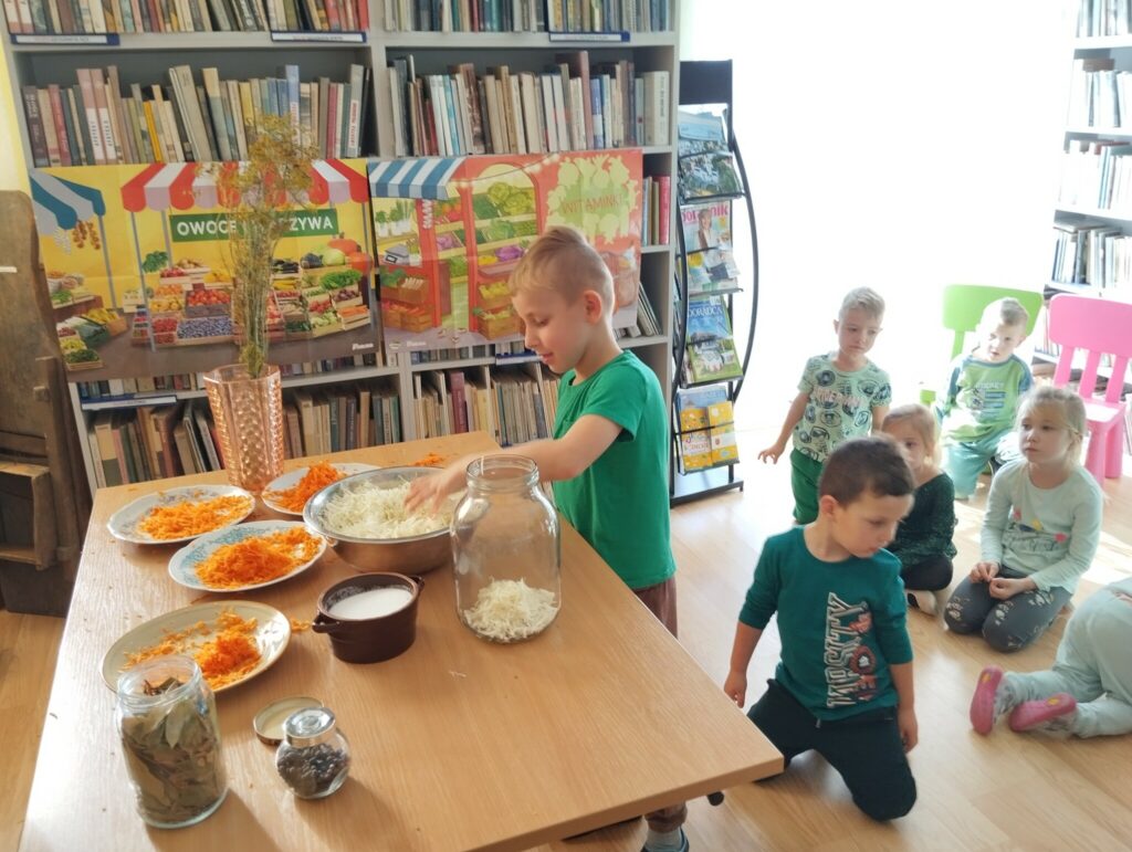 Moc warzyw – kapusta zajęcia edukacyjne dla przedszkolaków w Tyliczu