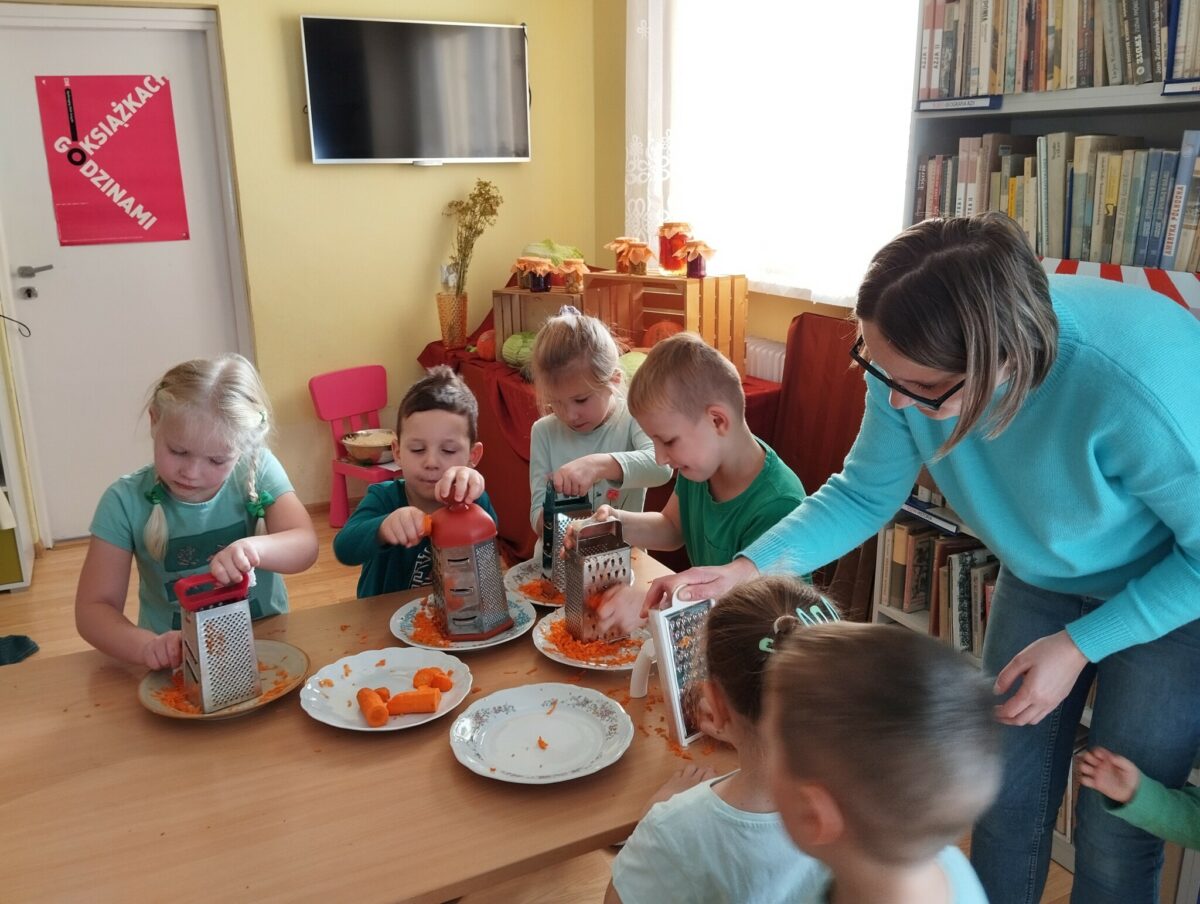 Moc warzyw – kapusta zajęcia edukacyjne dla przedszkolaków w Tyliczu