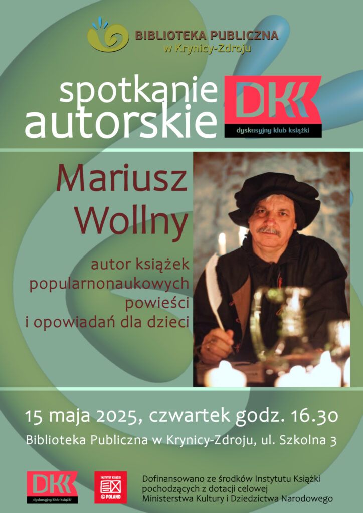 Na plakacie Mariusz Wollny