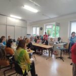 Warsztaty  z Natalią Kościńską dla bibliotekarzy i partnerów w bibliotece.