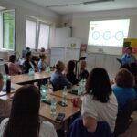 Warsztaty  z Natalią Kościńską dla bibliotekarzy i partnerów w bibliotece.