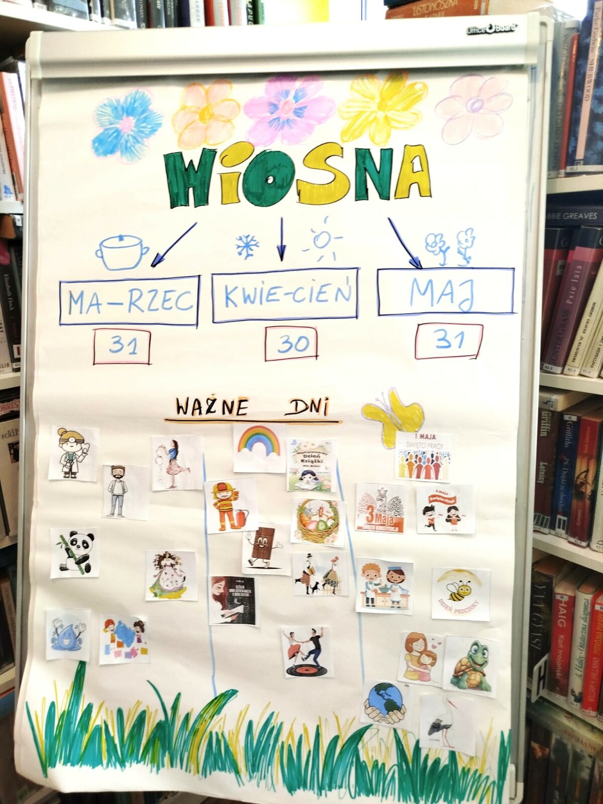 Z książką do przedszkola – Wiosenna kartka z kalendarza.