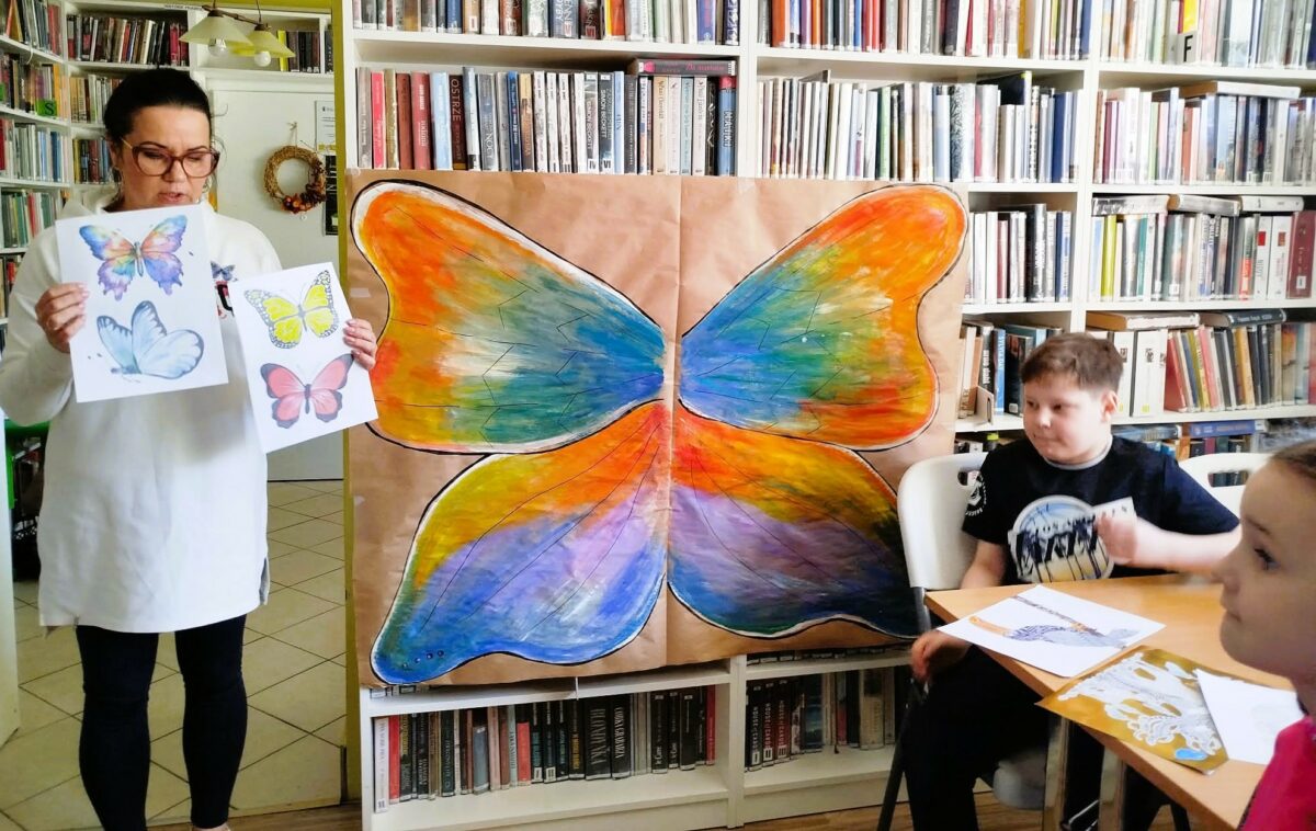 Motylem jestem – warsztaty plastyczno-czytelnicze w Filii na Czarnym Potoku