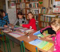 Zimowe witraże w filii Bereście