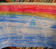 Zimowe witraże w filii Bereście