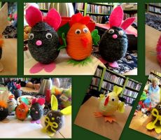 Jaworzynki zdobią jajka.