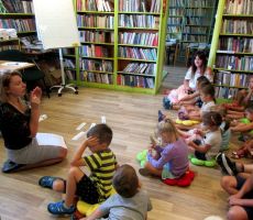 Lekcja biblioteczna na Czarnym Potoku