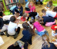 KRYNICA NASZE MIASTO. Zajęcia czytelnicze na Czarnym Potoku.