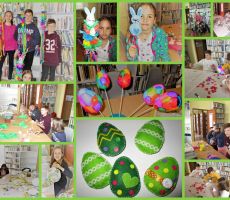 Warsztaty wielkanocne w bibliotece w Tyliczu