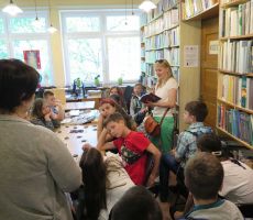 Młodzież z Ukrainy gościła w bibliotece