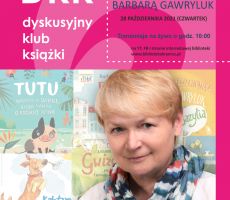 Zapraszamy na spotkanie on-line z Barbarą Gawryluk