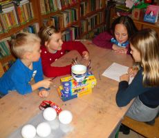 Czar bombki z bałwankiem