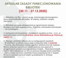 Aktualne godziny pracy bibliotek!