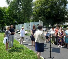 Otwarcie wystawy plenerowej ,,Dr Michał Zieleniewski – twórca świetności Krynicy”