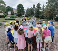 Wizyta Przedszkolaków z Krynicy-Zdroju w tylickiej bibliotece