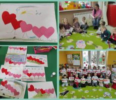 Walentynkowe spotkanie z książką w przedszkolu w Bereście