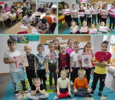 Walentynkowe spotkanie z książką w przedszkolu w Bereście