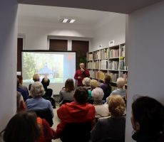 Przewodnik i autor opowiadał o Bieszczadach