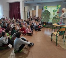 Spotkanie autorskie z Agnieszką Frączek w bibliotece w Bereście