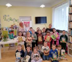 Spotkanie autorskie z Agnieszką Frączek w bibliotece w Tyliczu.