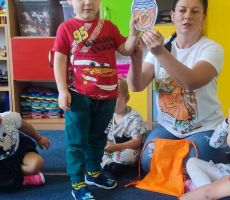 Spotkanie z Puciem w przedszkolu w Mochnaczce Niżnej