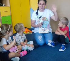 Spotkanie z Puciem w przedszkolu w Mochnaczce Niżnej