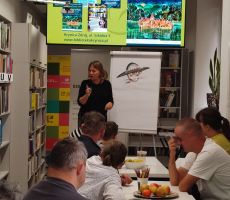 Pani Małgorzata Flis - dzisiejszy gość naszej biblioteki