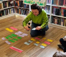 Z książką do przedszkola - Wiosenna kartka z kalendarza.